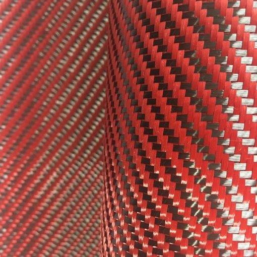 Red Kevlar Carbon fibre